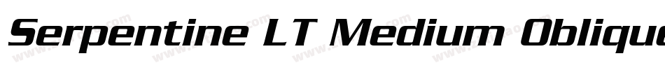 Serpentine LT Medium Oblique字体转换